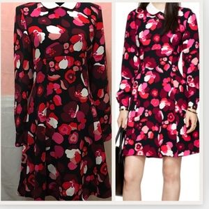 Kate Spade New York falling florals crepe dres